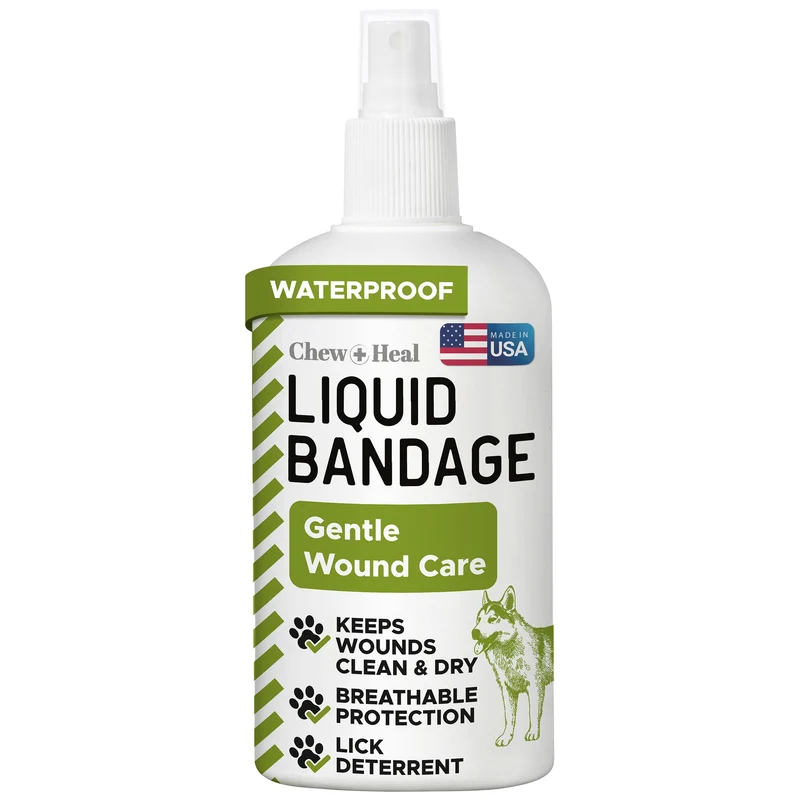 Chew + Heal Labs Spray à l’acide hypochloreux pour chiens – 8 oz, soin des plaies sans toxines, fabriqué aux États‑Unis