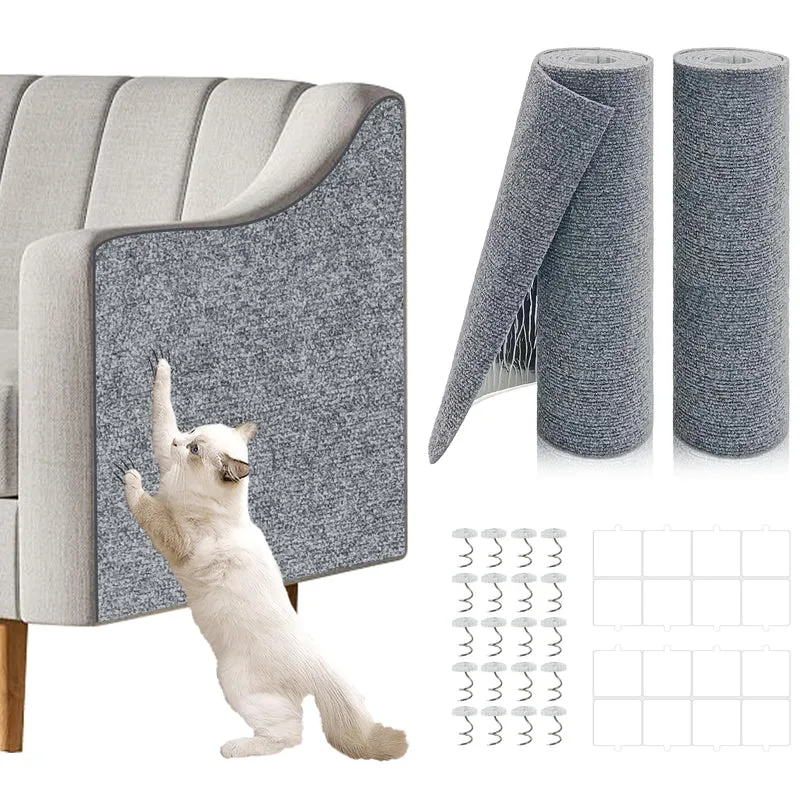 Giomre – Tapis de grattage pour chat 2 pièces 78,8'' x 15,8'' – Protection canapé et meubles