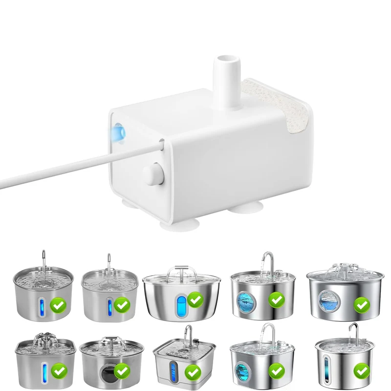 NEATFIEO – Pompe JY830 Ultra Silencieuse pour Fontaines en Acier Inox (JY-830 Plus)