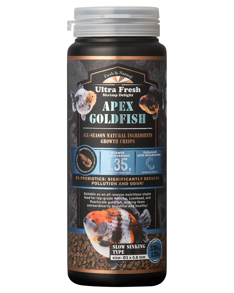 Ultra Fresh Apex Croquettes à Coulée Lente pour Poissons Rouges — Ingrédients Naturels Premium