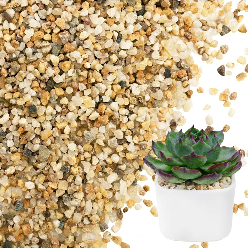 NUPICK Sable Grossier 3-5mm – Substrat Horticole Doré pour Plantes, Aquarium et Déco