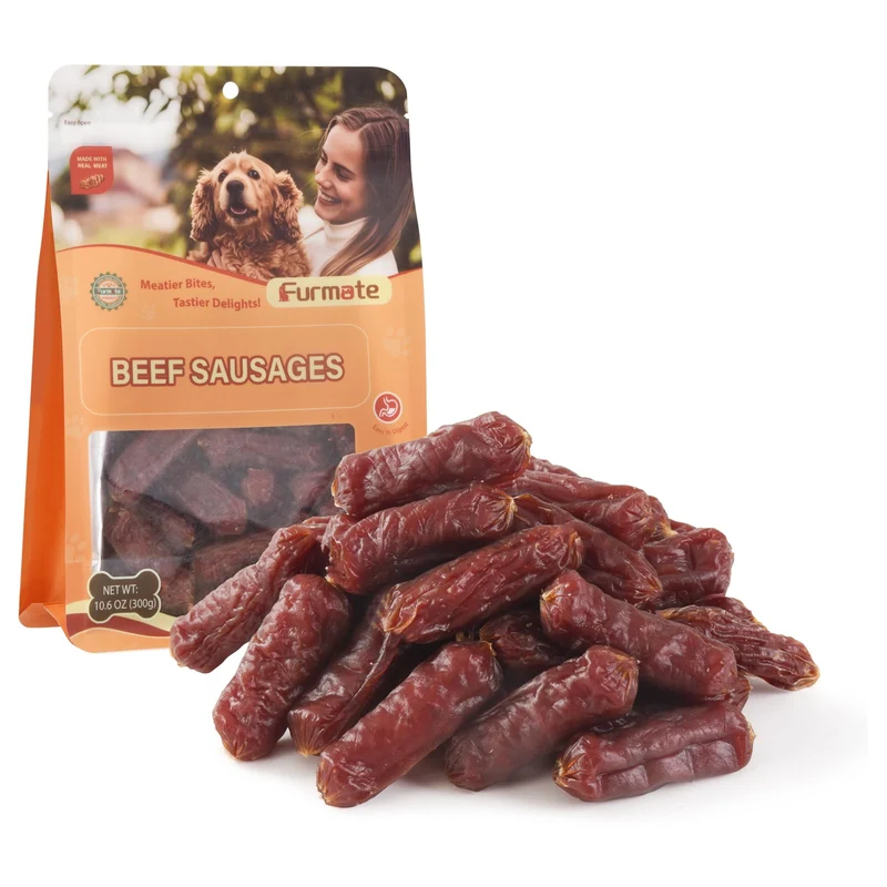 Furmate Saucisse de Boeuf Douce pour Chiens – Friandises Moelleuses Sans Gluten