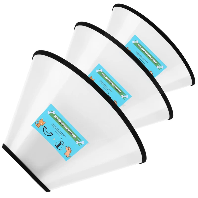 GLADOG Soft Dog Cone Collar – Ensemble 3 Tailles pour Chiens et Chats