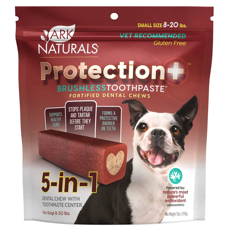 Ark Naturals Protection Plus – Bouchées dentaires sans brosse pour petites races, 12 oz