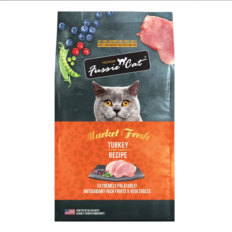 Fussie Cat Market Fresh Dinde – Croquettes pour Chat, Sac 3,5 lb