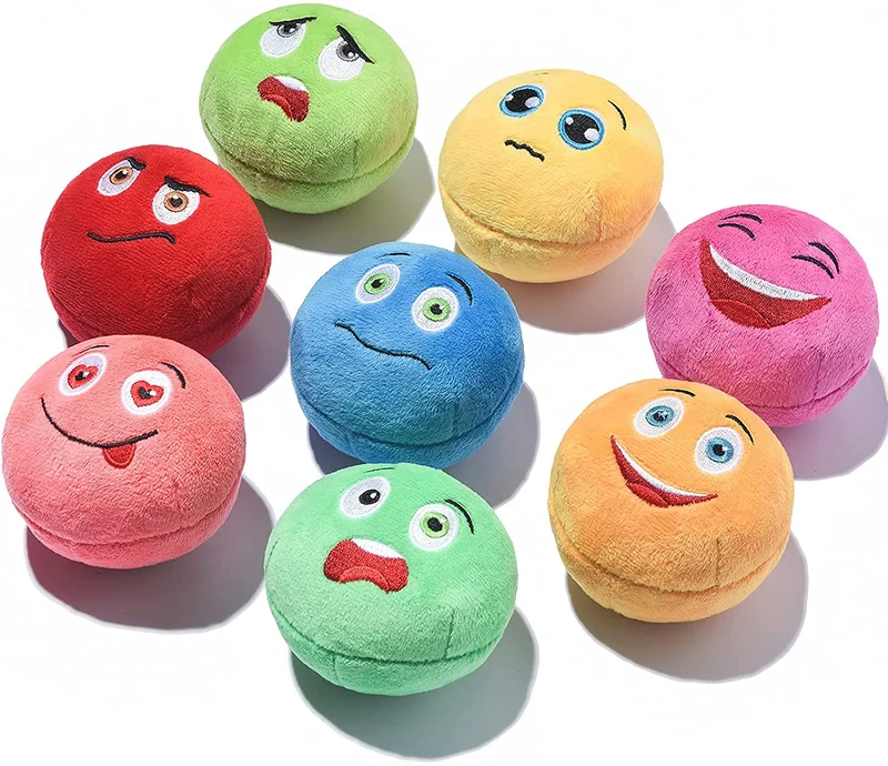 SCHITEC – 8 balles peluche avec sifflet pour chiens (petits à moyens) | Jeux interactifs