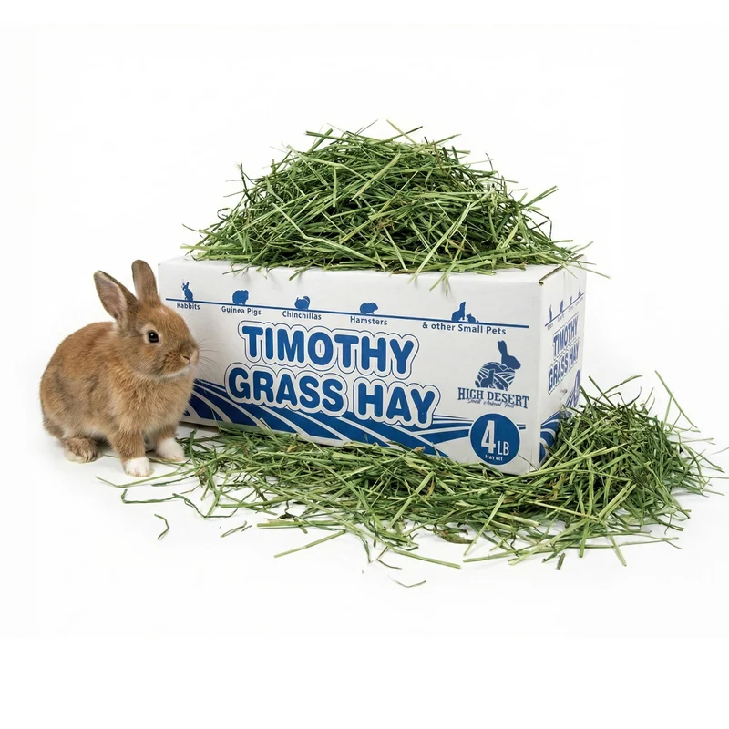 High Desert Foin de timothée – 2e coupe pour lapins et petits animaux, foin doux et feuillu, alimentation quotidienne, boîte 1,8 kg