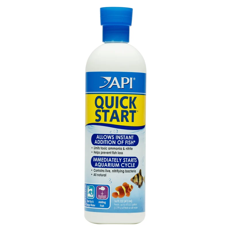 API Démarrage Rapide – Bactéries nitrifiantes pour aquariums eau douce et salée, flacon 473 ml