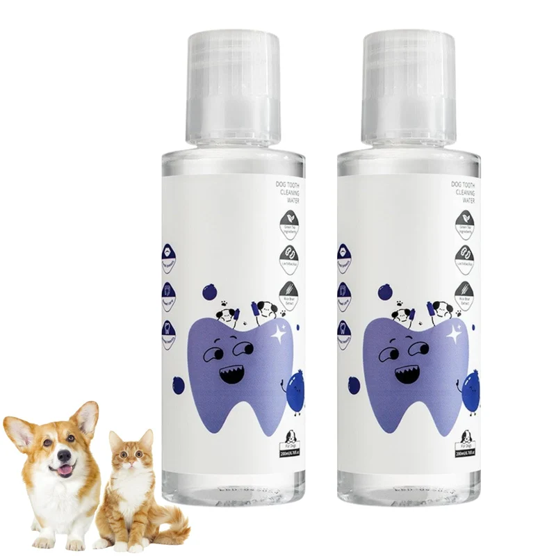 Dental Plus – 2 pièces – Rafraîchisseur d’haleine naturel et sans odeur pour tous les animaux