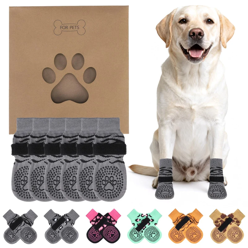 KOOLTAIL Chaussettes anti-dérapantes pour chien — Protection des pattes et traction