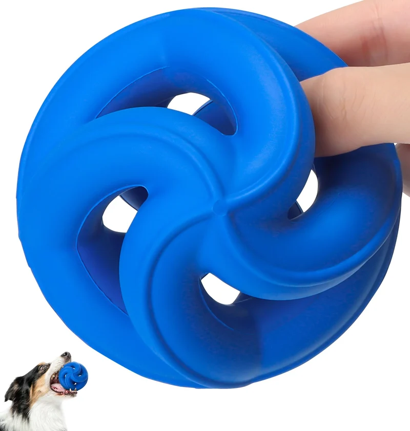 Jouets pour chien PetZee Indestructibles – Caoutchouc naturel non toxique et lavables (marine)