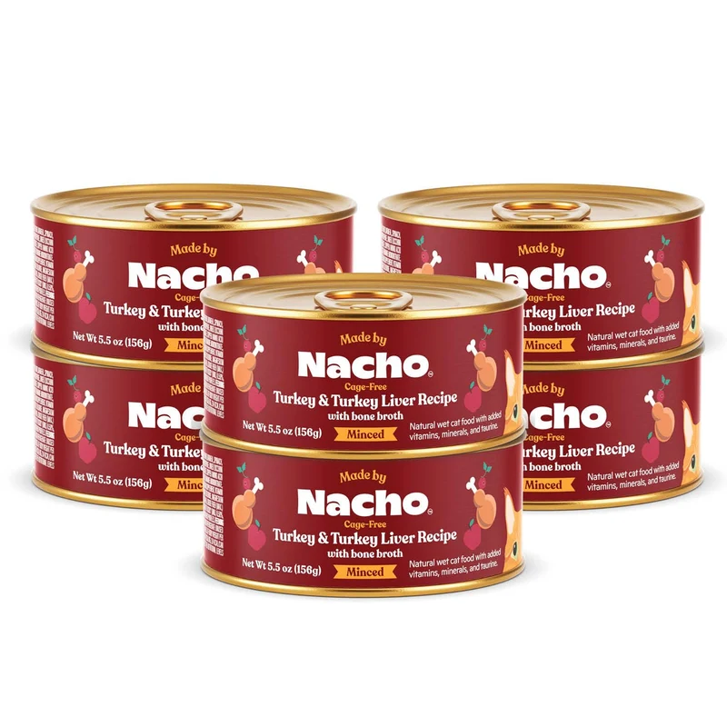 Made by Nacho Dinde et Foie – Pâté humide sans céréales, boîte 156 g, lot de 6