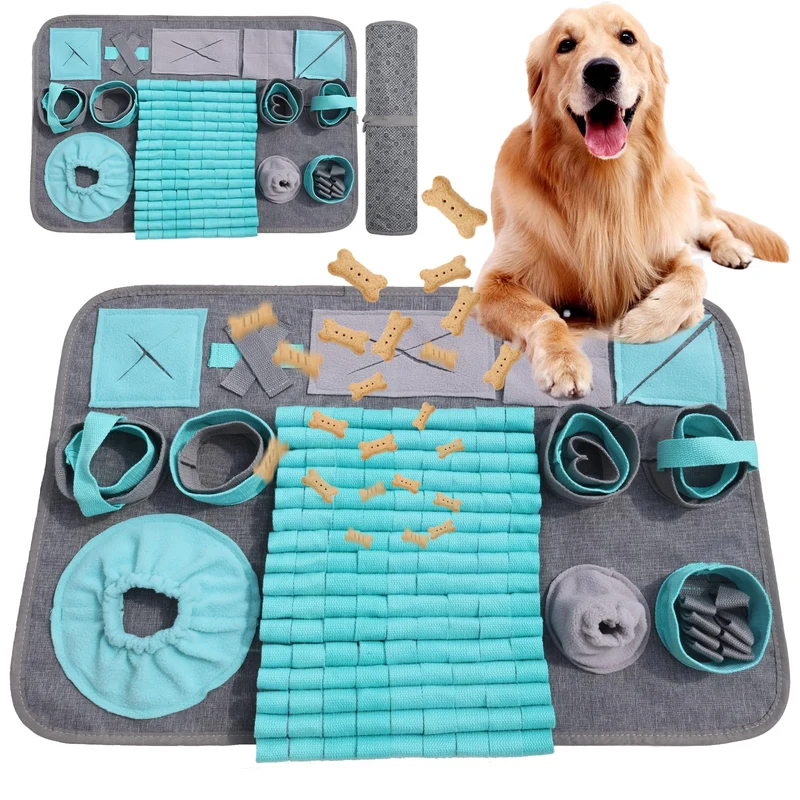 GDDGXXF Snuffle Mat pour Chiens — Tapis olfactif interactif 26x17 pouces pour petits et moyens chiens