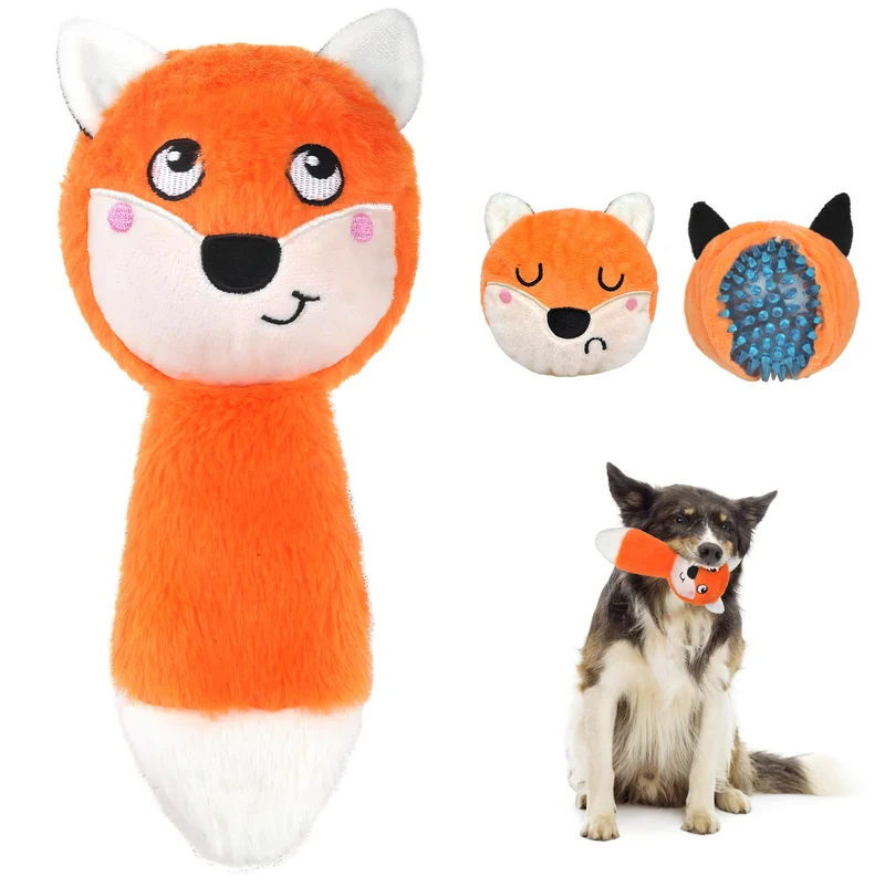 Fida - Jouet chien 3-en-1 ultra résistant pour morsure agressive – 3 couches, jeu interactif