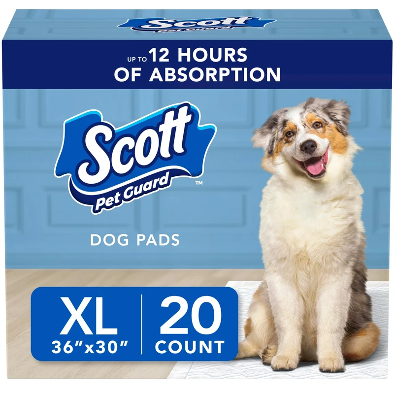 Scott Pet Guard Tapis d'entraînement Chien XL 30x36 – Lot de 20