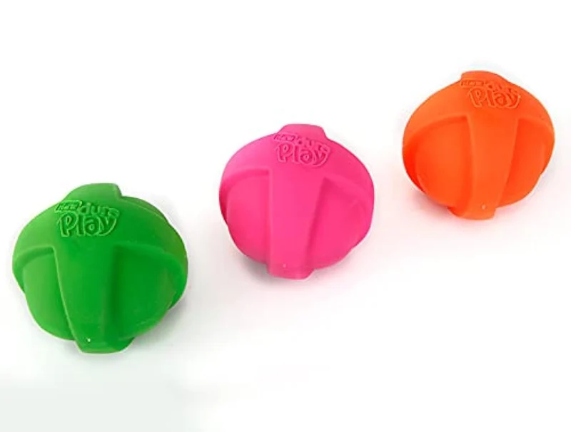 Jouet Hartz DuraPlay Ball Siffant Latex – Lot de 3 Neon (Grand)