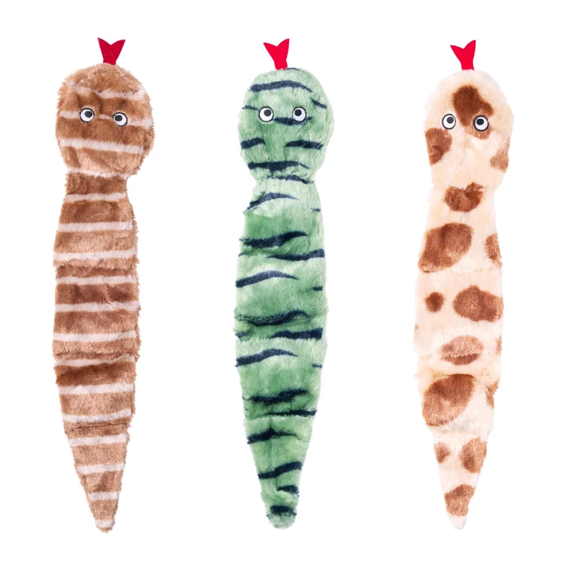ZippyPaws Skinny Peltz – Ensemble Desert Snakes sans garniture 18 pouces pour chiens moyens et grands