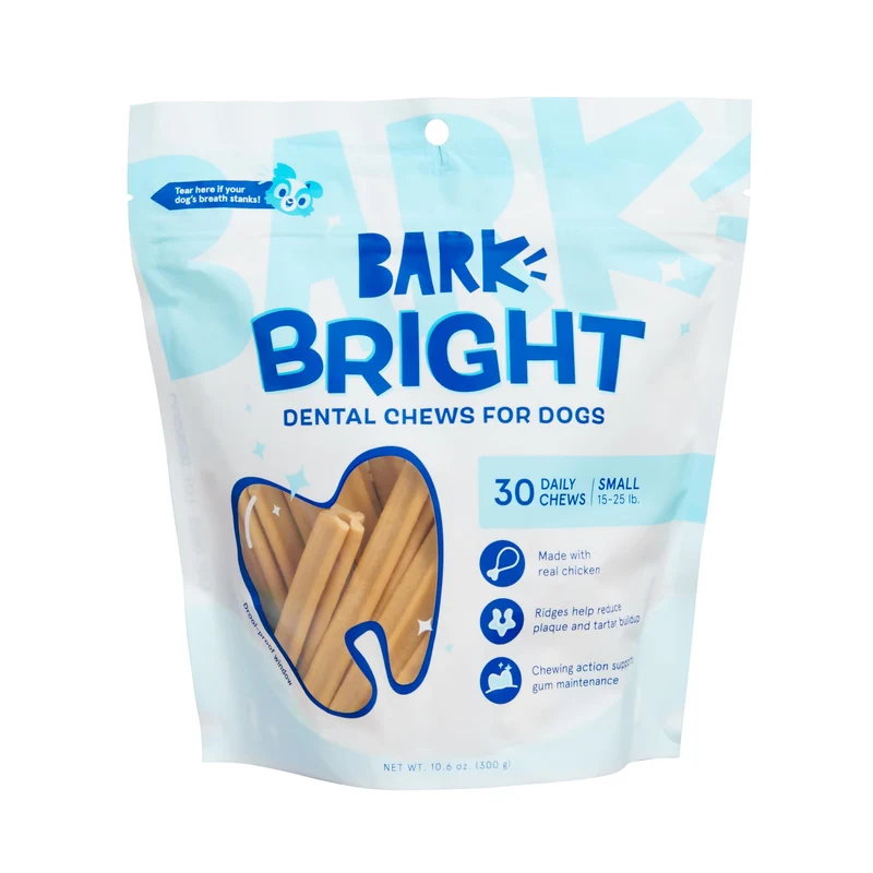 BARKBOX Bright Bâtons Dentaires pour Chiens – Petits Chiens (30 bouchées)