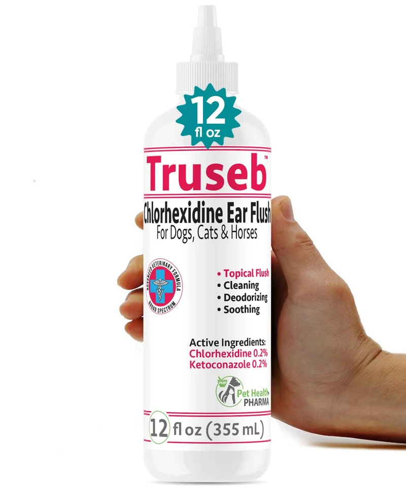 Truseb Force Maximale – Nettoyant auriculaire vétérinaire pour chiens et chats | Pet Health Pharma