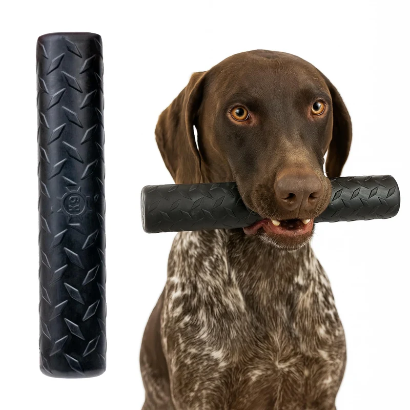 Monster K9 Stick Indestructible – Caoutchouc Naturel Non Toxique, Fabriqué aux États‑Unis, 9 po x 2 po