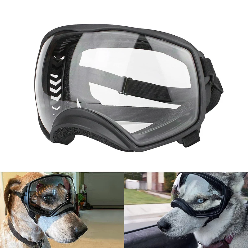 PETLESO Lunettes pour Chien Grandes – Protection UV et Vue Étendue