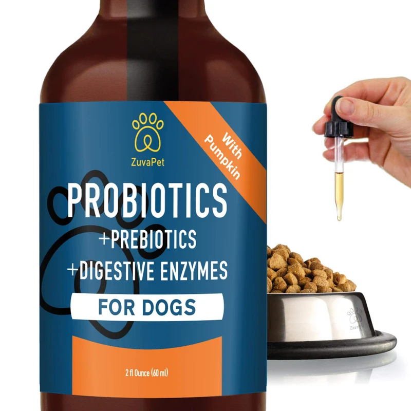 ZuvaPet Probiotiques pour Chiens – Digestion et Confort (120 portions)