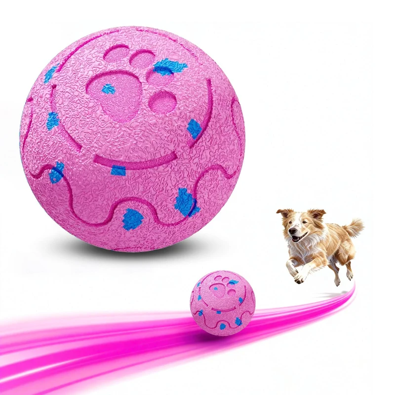 morhandisn Balle pour chien interactive – balle auto-roulante, IP54, E-TPU, charge rapide