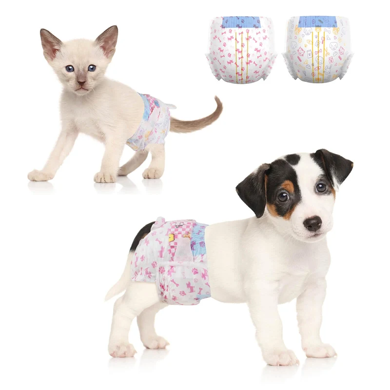 Dono Couches Féminines pour Chiens — 48 PCS, Indicateur d’Humidité, Absorption Élevée (XS-XXL)