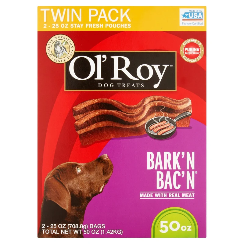 Ol' Roy Bark'n Bac'n — Friandises pour chien au goût bacon (50 onces)