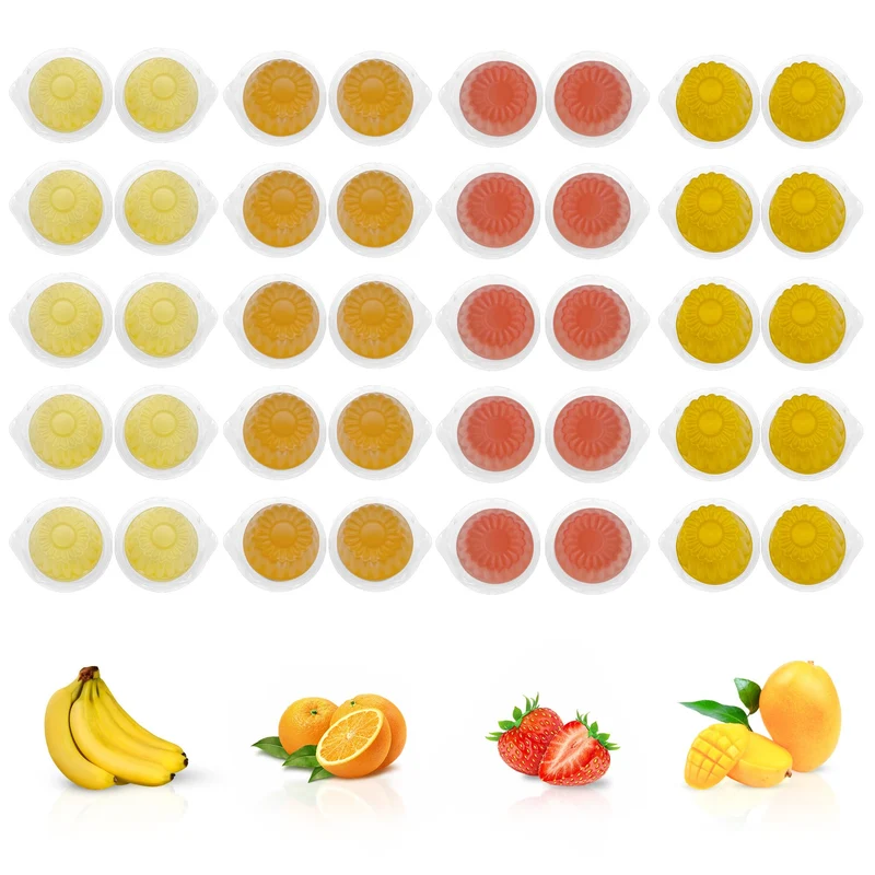 Snout and Shell Jelly Pods Variété — Friandises fruits réels pour petits animaux (40 portions)