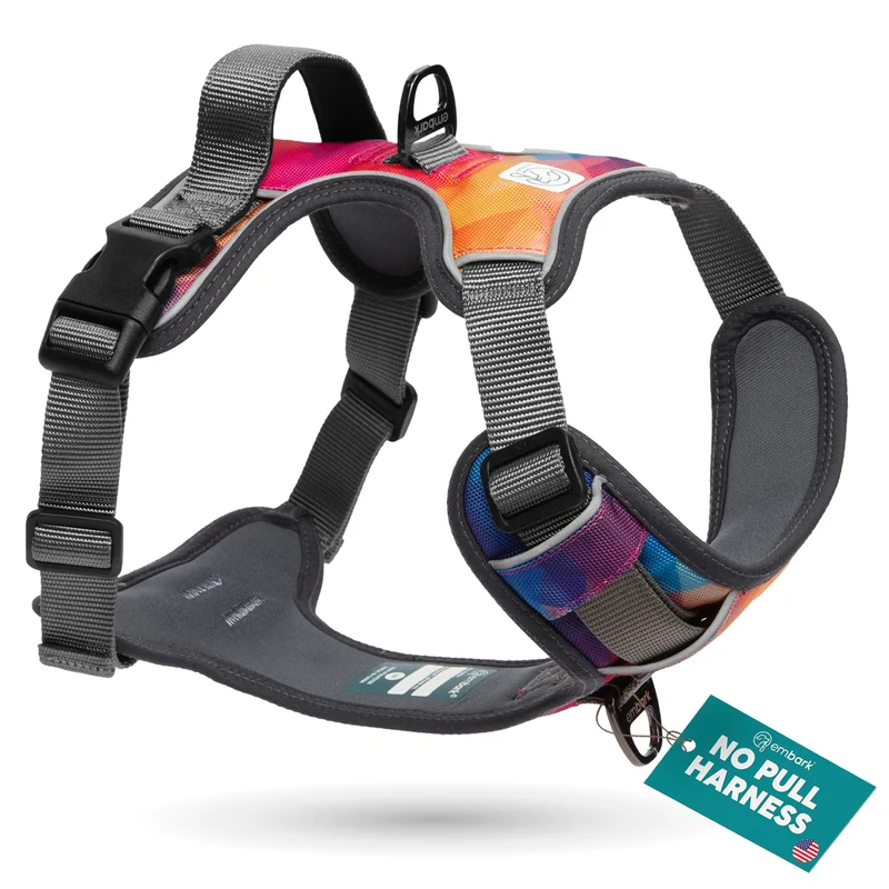 Harnais d'Aventure Embark Pets pour Grands Chiens – Pas de Tirage, Réfléchi 360°, Nylon Militaire