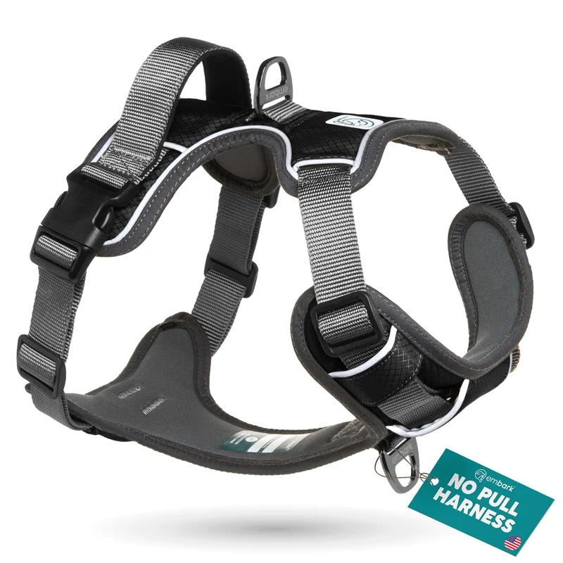 Embark Pets Adventure – harnais anti-pull pour grands chiens, nylon militaire, bandes réfléchissantes, poignée gel