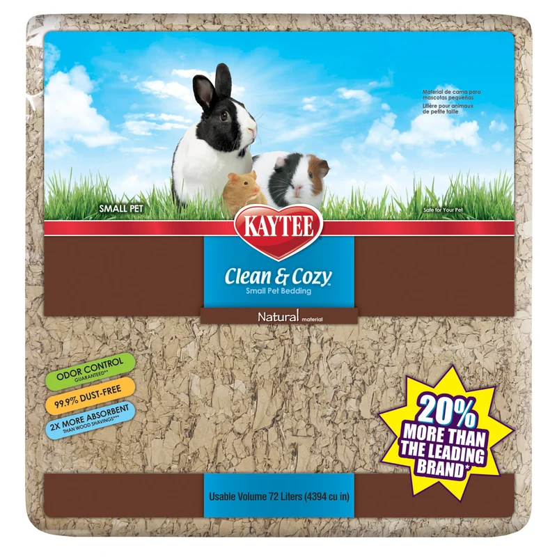 Kaytee Clean & Cozy — Litière en Papier Naturel (72 L) pour Petits Animaux