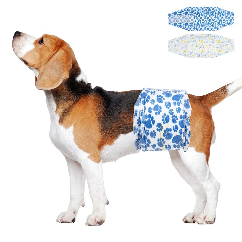 Protections absorbantes pour chiens mâles Dono – 40 unités, absorption rapide et indicateur d’humidité