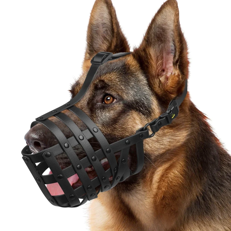 Muselière Mayerzon pour chien (Taille L) – Panier doux, léger et ajustable | Dressage & Promenades