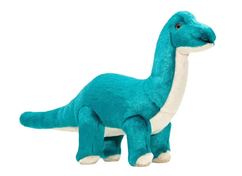 Fluff & Tuff Ross Brachiosaurus Doudou pour Chiens — Peluche Ultra-Douce, Taille Moyenne 14 Pouces