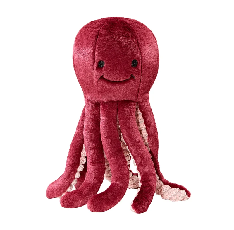 Fluff & Tuff Olympia Pieuvre – Jouet en peluche pour chien 11 pouces, doublure Tuffweb durable