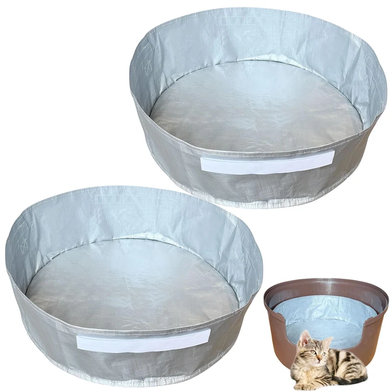 AFJWUZ - Lot de 2 Doublures Réutilisables pour Litière Cachée, Imperméables et Résistantes aux Griffes