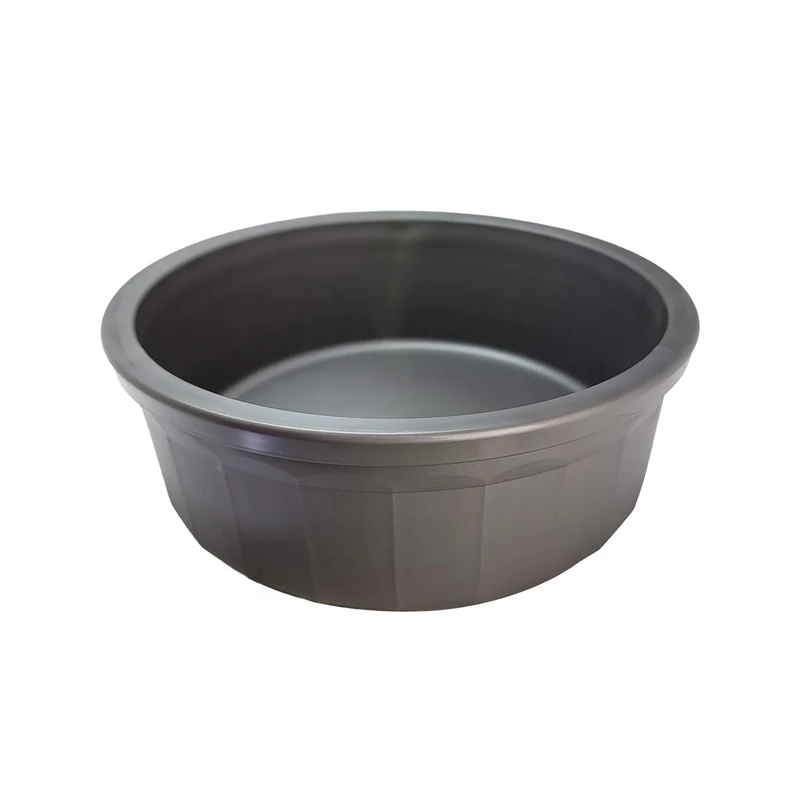 Healthy Surplus Pet Crock Bowl – Gamelle robuste sans bascule 8 pouces (48 oz) Gris – Grand