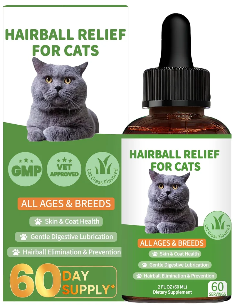 Derggzey – Traitement des boules de poils pour chats (Goût herbe à chat)