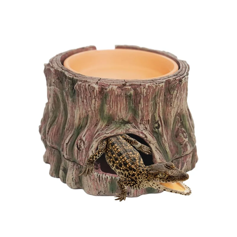 YLSMILE Cache-Reptile : Grotte avec Base Détachable et Plat d'Humidité