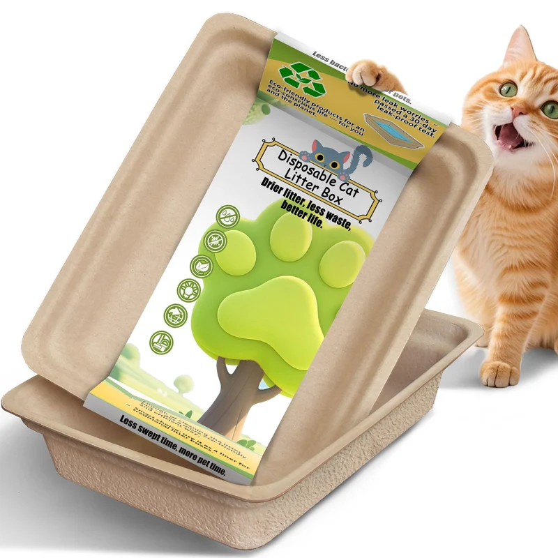 SEMEDOYO — Boîtes à litière jetables grand format pour chats (2/4/6/8 packs) 17,5'' x 13,5'' — Étanches et écologiques