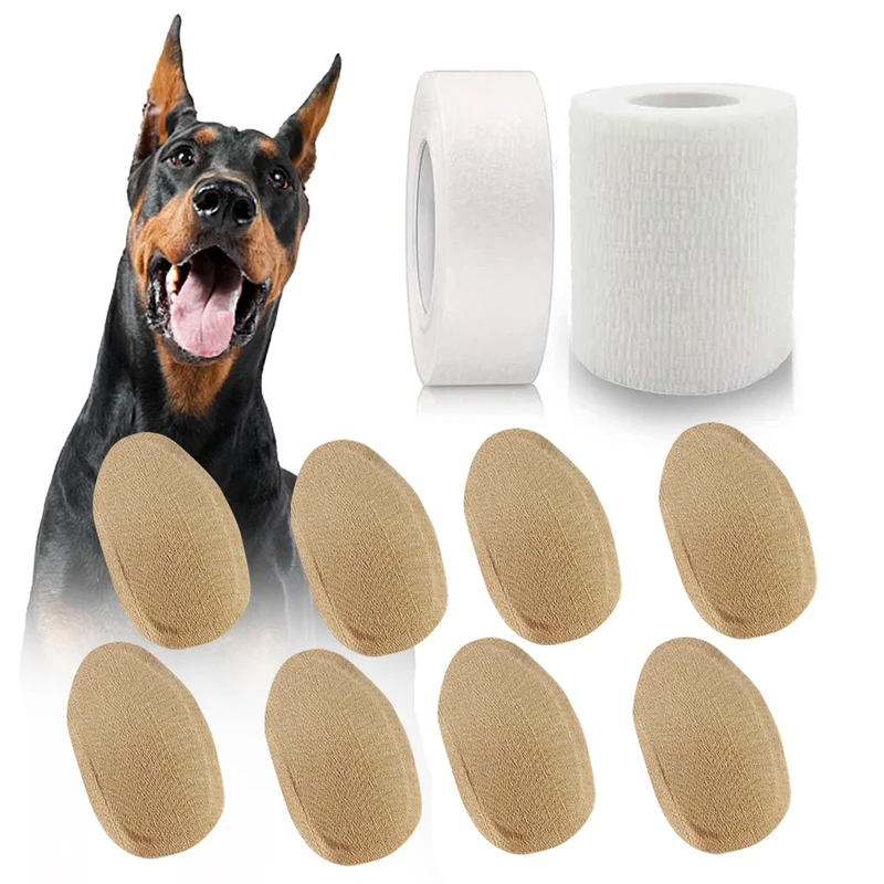 ziyue Kit 4 Ensembles Fixation des Oreilles Doberman – Doux et Ajustable pour Doberman et Samoyed
