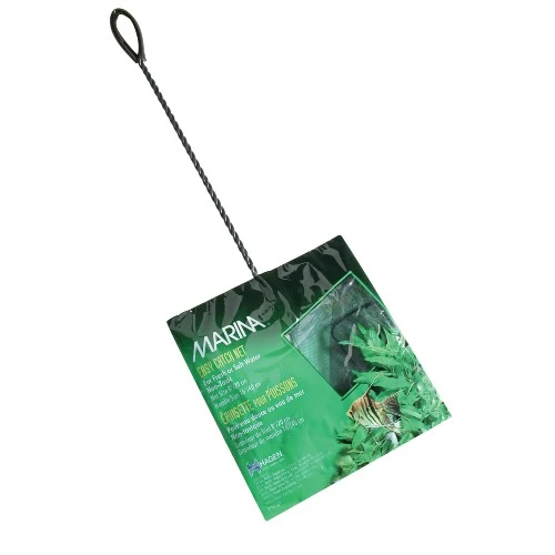 Épuisette Easy Catch Marina - Noire - 20 cm (8 po) - Avec manche de 40 cm (16 po)