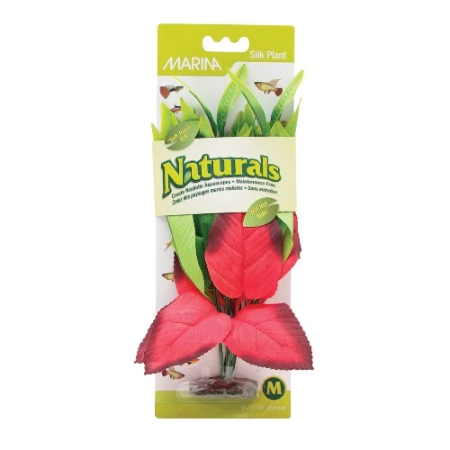 Pontédérie cordée Naturals Marina en soie - Rouge et verte - Moyenne - 23-25,5 cm (9-10 po)