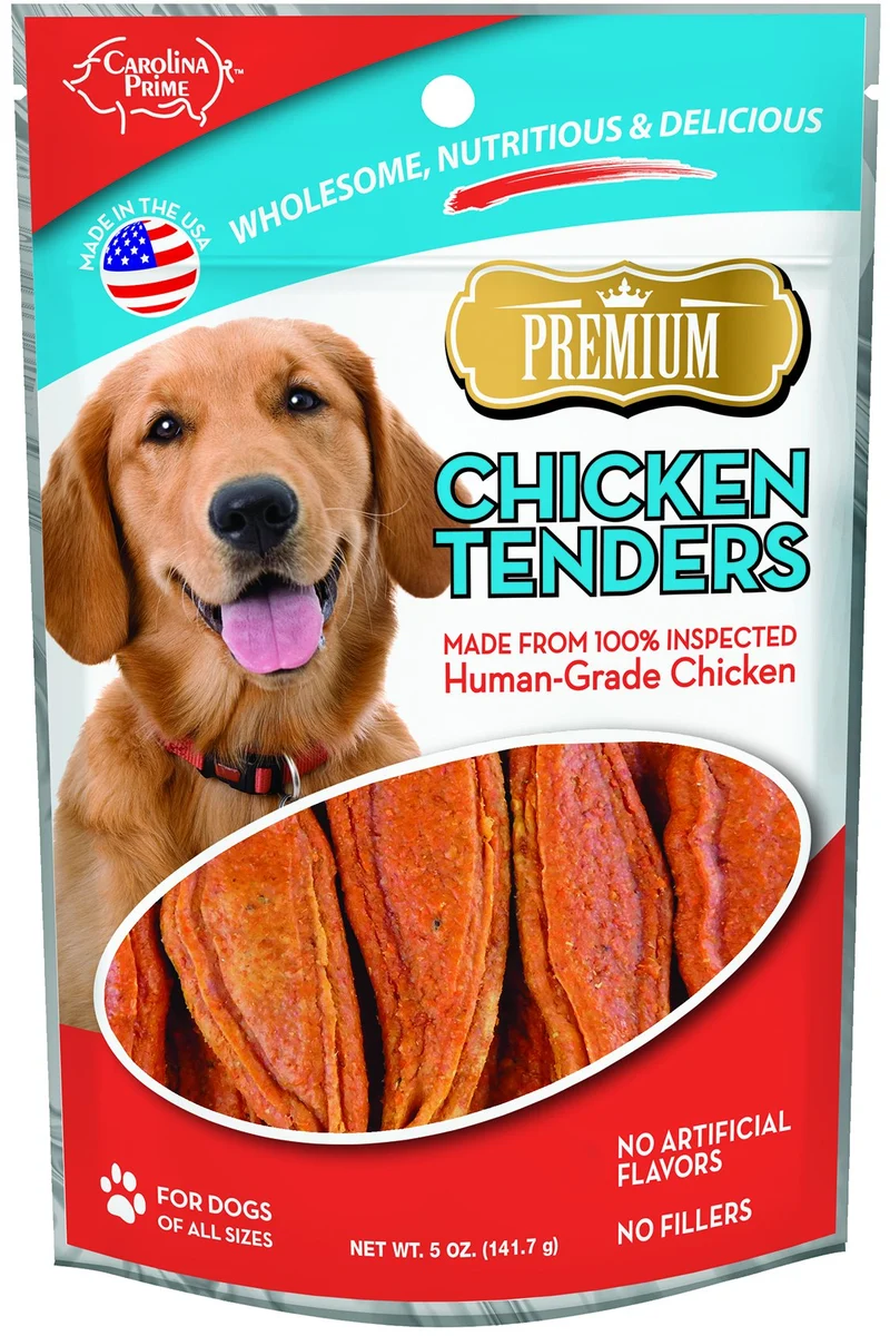 Carolina Prime Pet Tendres de Poulet pour Chiens – 1 Sachet 4 oz, Taille Unique