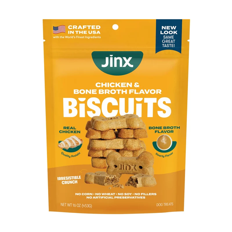 Jinx Biscuits au Bouillon de Poulet — Croquants et Naturels, Superaliments, 450 g