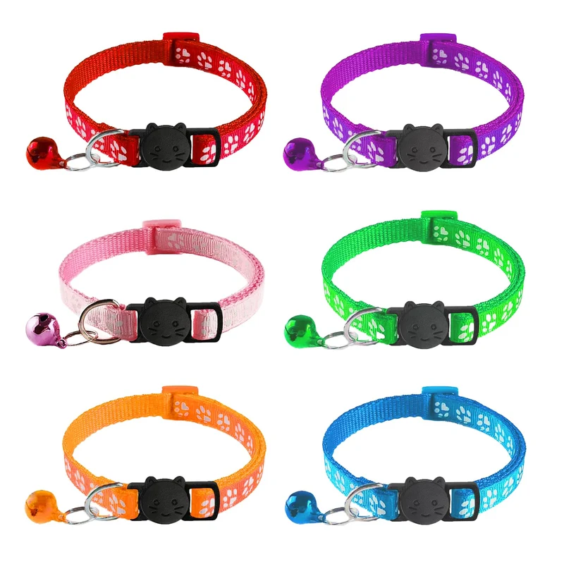 zulinlong 6 colliers chat breakaway avec clochettes – sécurité, design griffes et couleurs vives