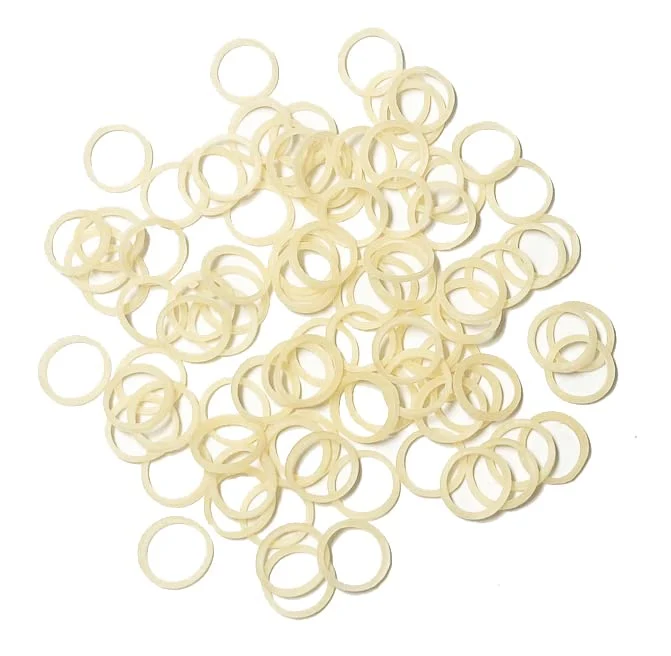 HipGirl – Lot de 200 Bandes Élastiques pour Poils d'Animaux, 3/8 po, Ivoire