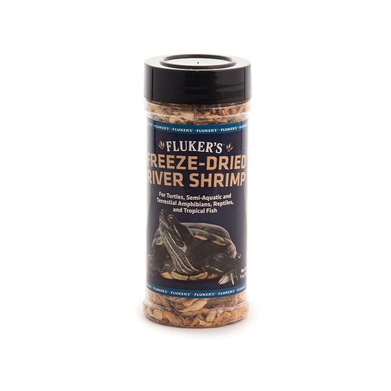Fluker's Crevettes de Rivière Lyophilisées – Collation protéinée pour reptiles, tortues, poissons et hérissons | Fluker's 28 g